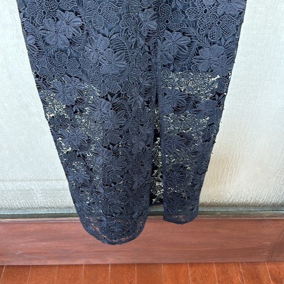 LPA Madonna Lace Corset Midi Dress - Black size Small - Picture 6 of 9